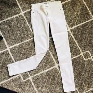 White Denim Pants